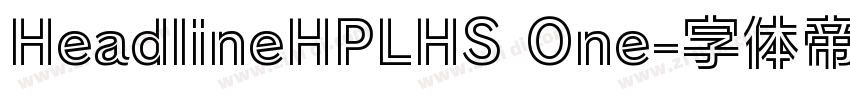 HeadlineHPLHS One字体转换